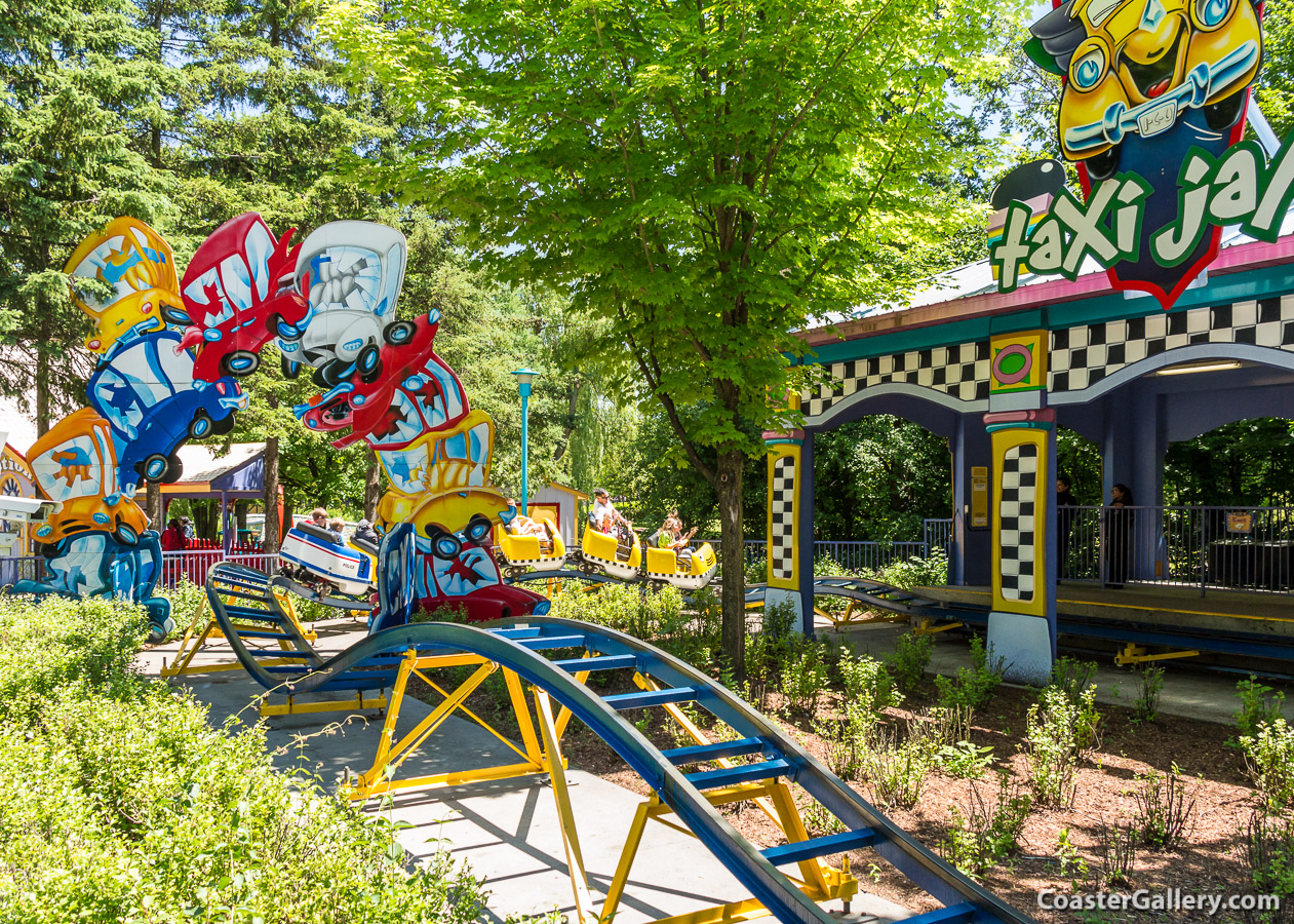 Kiddie roller coaster in Toronto, Ontario