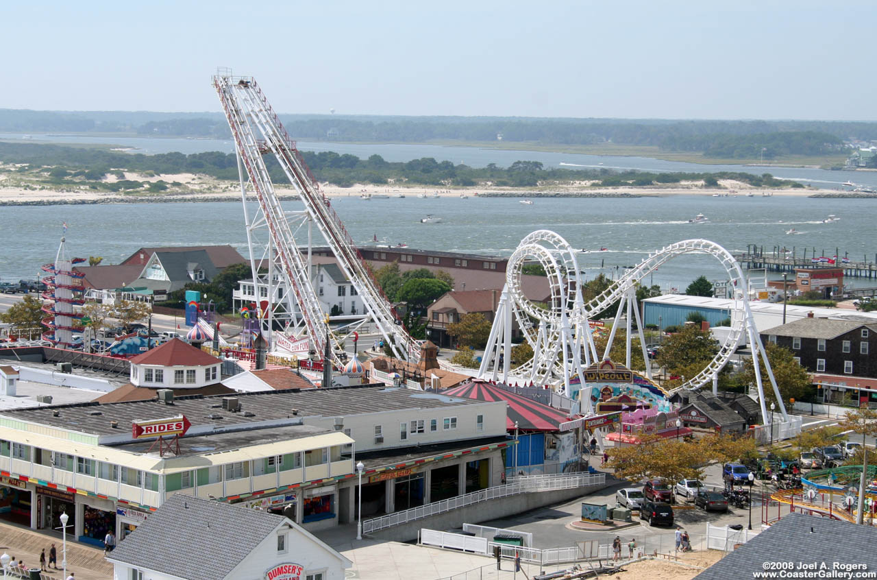 Aerial view of Trimper's Rides