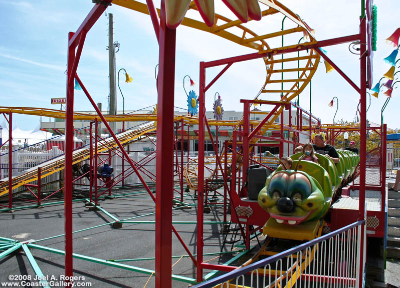 Wacky Worm ride at Trimper's Rides.
