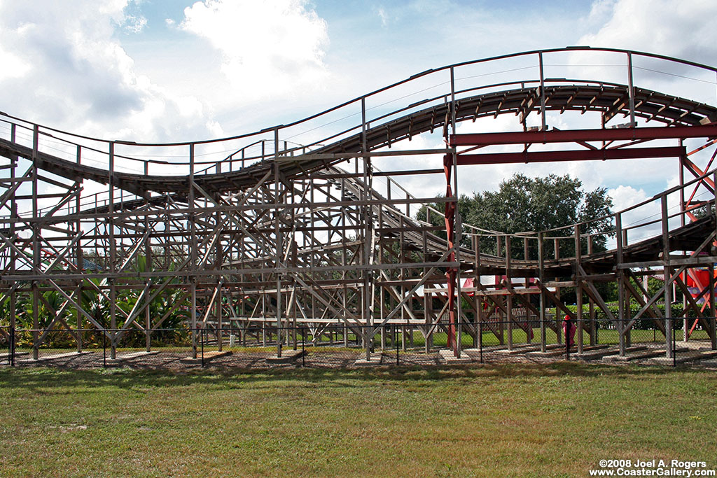 Cypress Gardens roller coaster known as the Triple Hurricane. Now the ride is Coastersaurus at Legoland Florida.