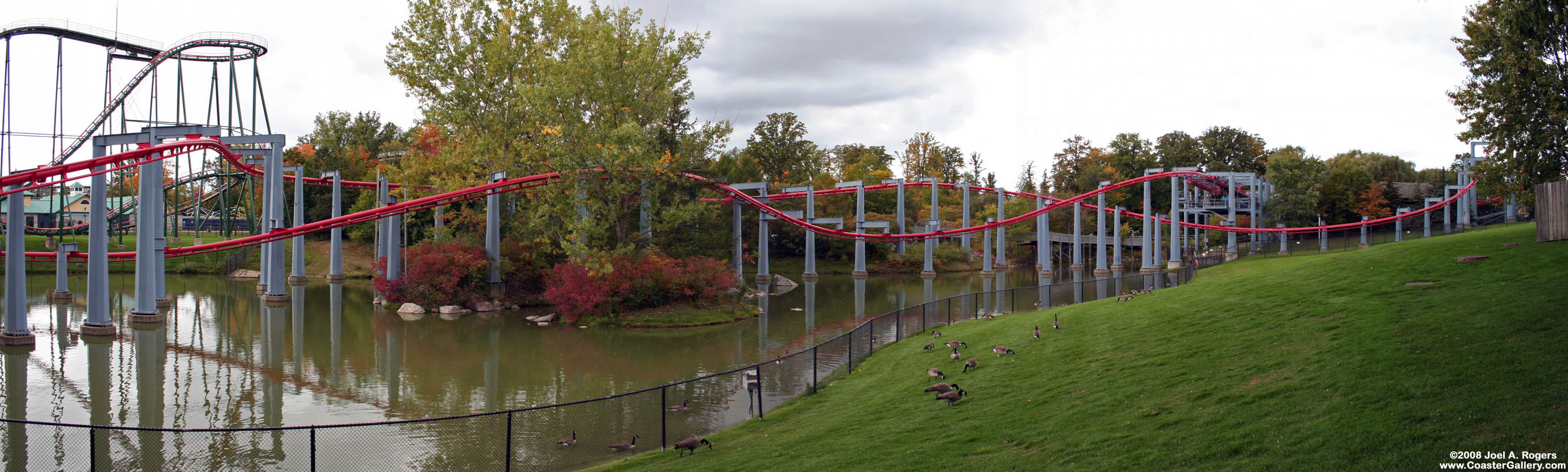 Roller Coaster Panorama Image