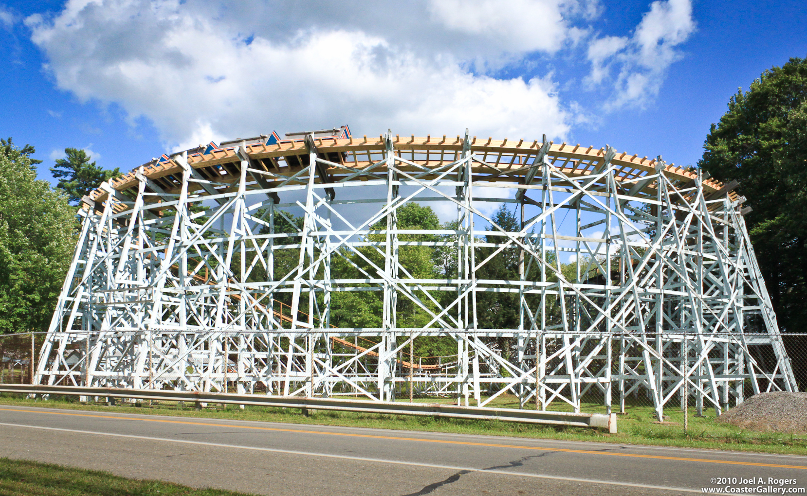 Roller coaster built by National Amusement Device (NAD) Company