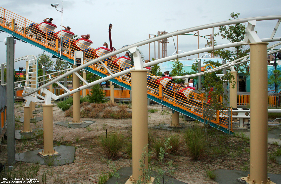 Shake Rattle 'n' Roller Coaster at the Hard Rock Park in Myrtle Beach