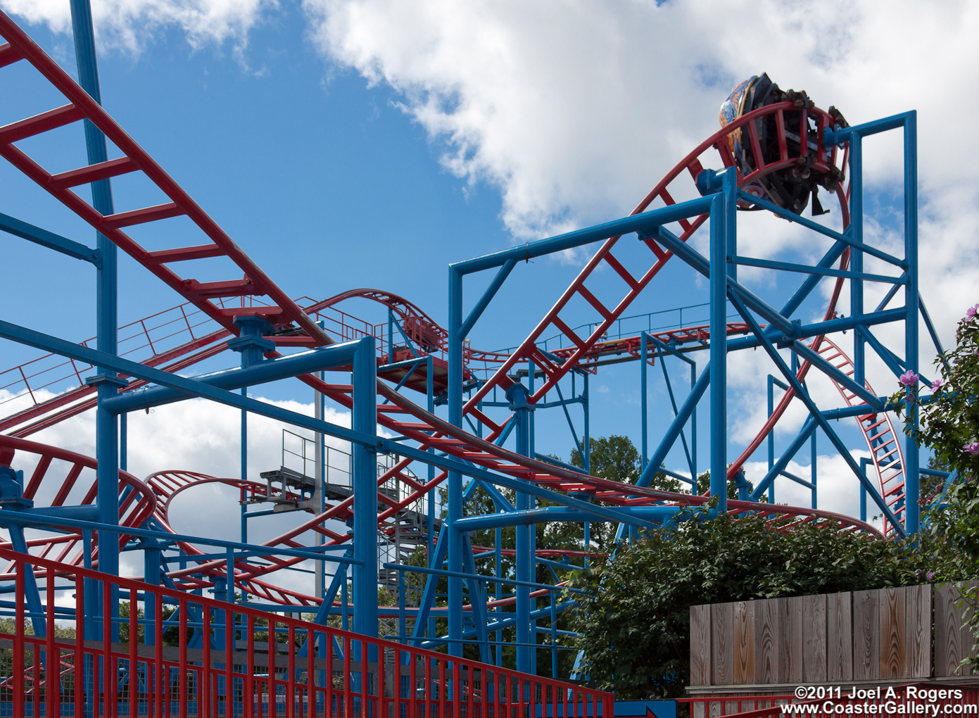 Steel Dragon spinning roller coaster