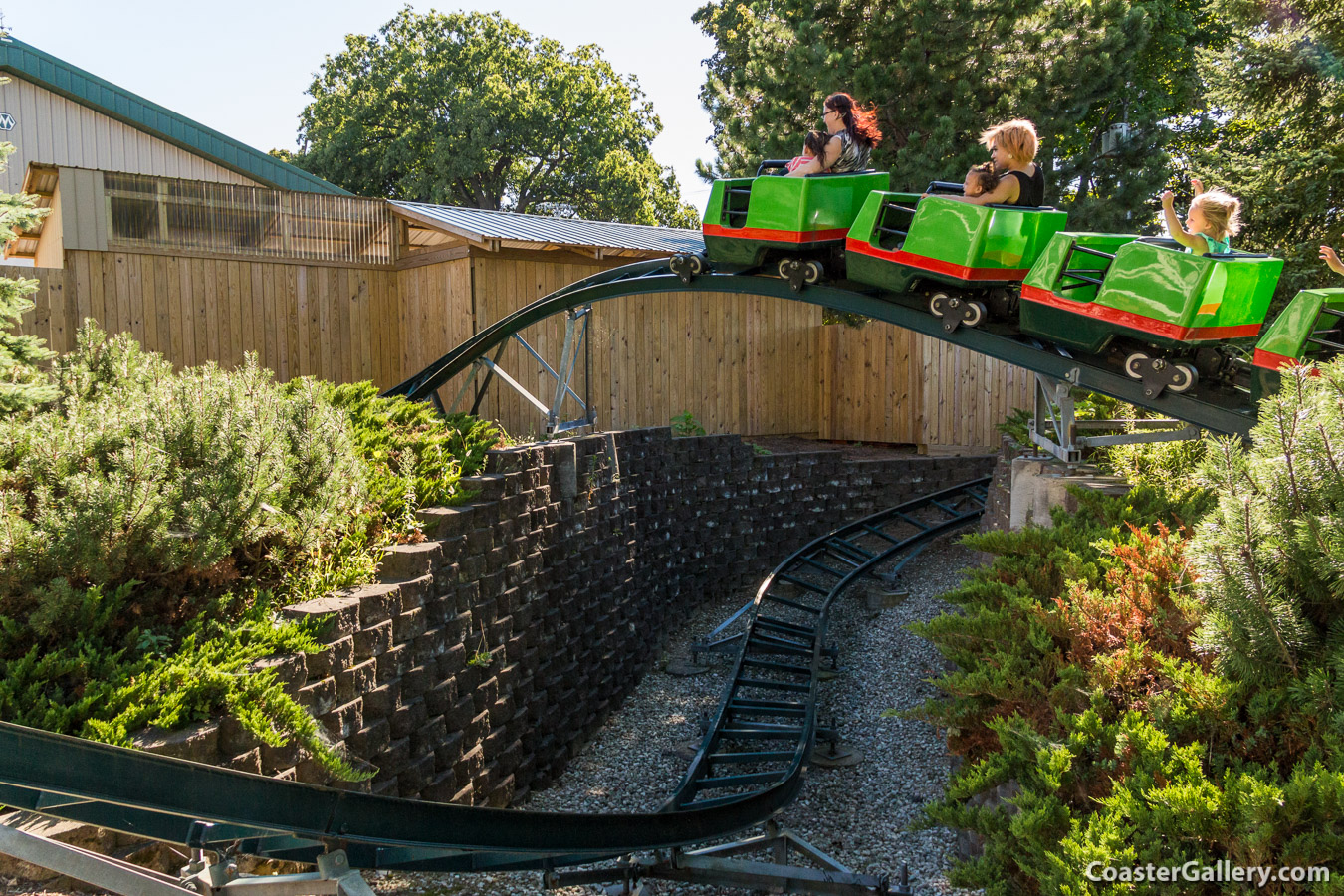 Bear Trax roller coaster at Seabreeze amusement park