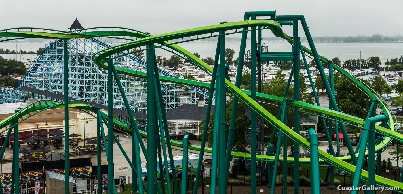 Roller coasters built by Bolliger and Mabillard and made by Clermont Steel Fabricators