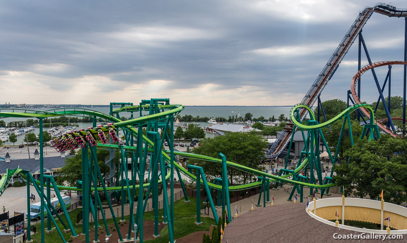 Looking down on Cedar Point.