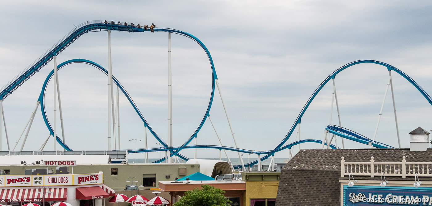 Wing Over Drop and Immelmann Loop on a roller coaster