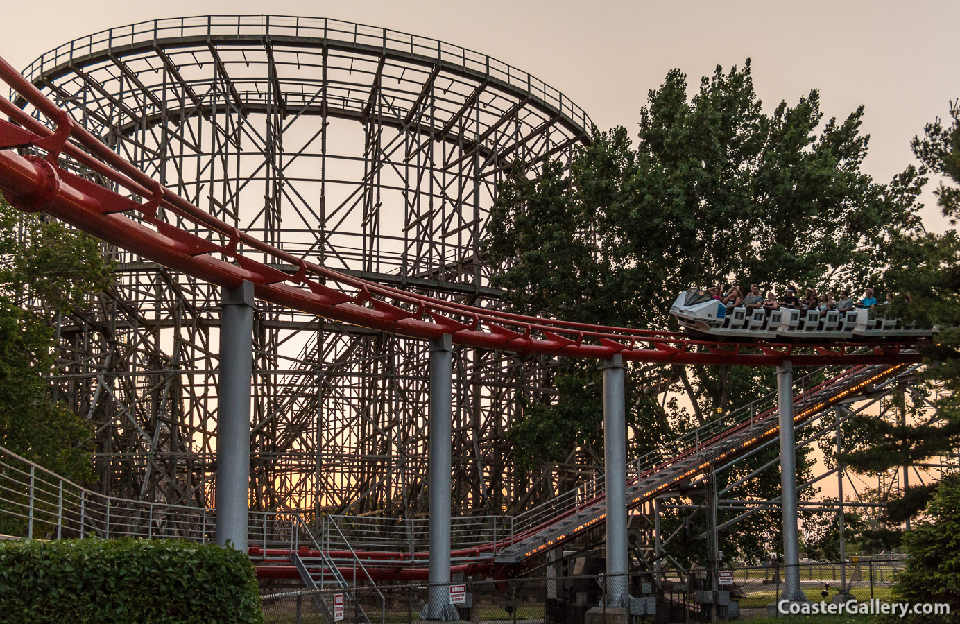 Magnum and Gemini roller coasters