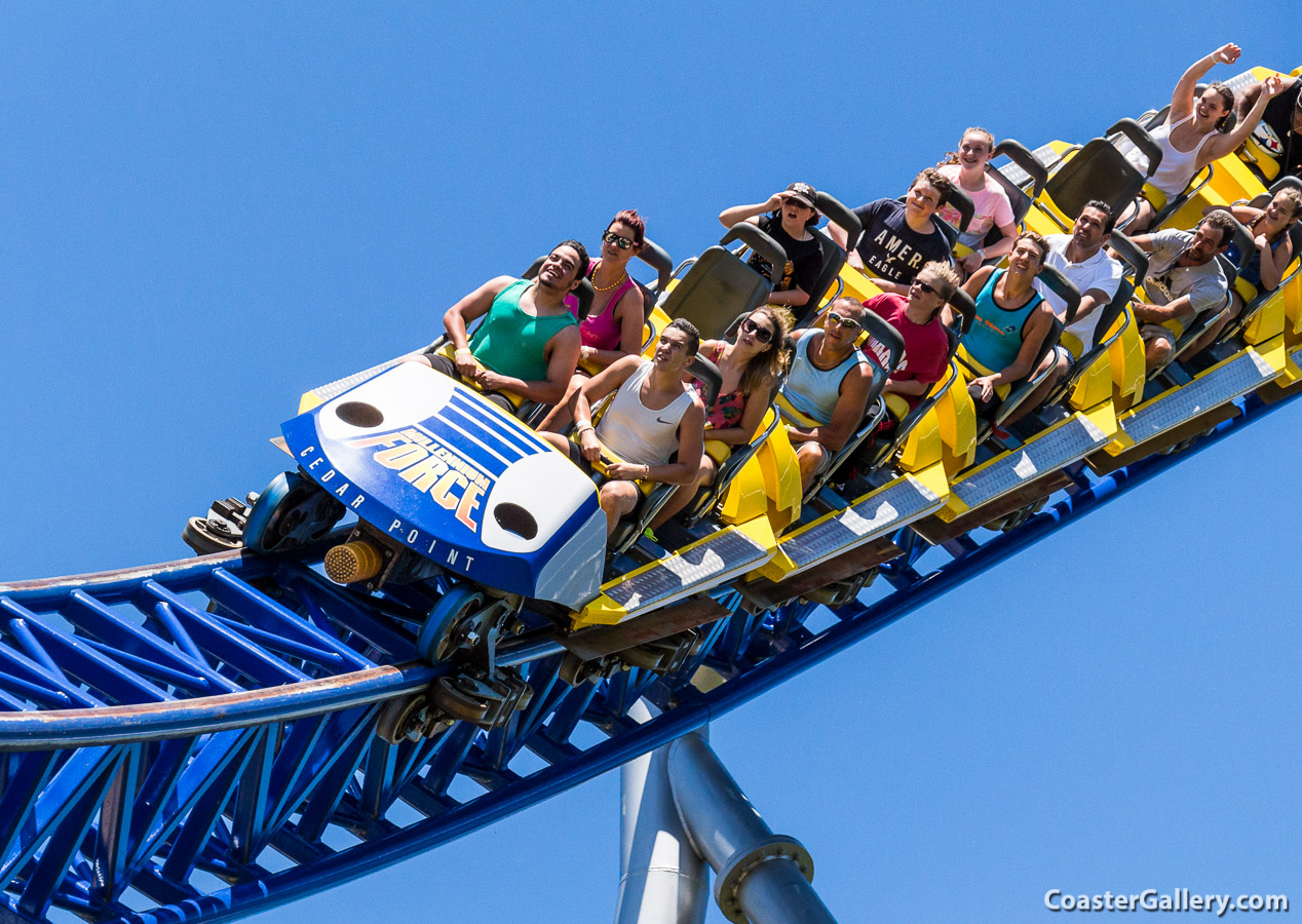 Stadium Seating on the Millennium Force -- Giga Coaster