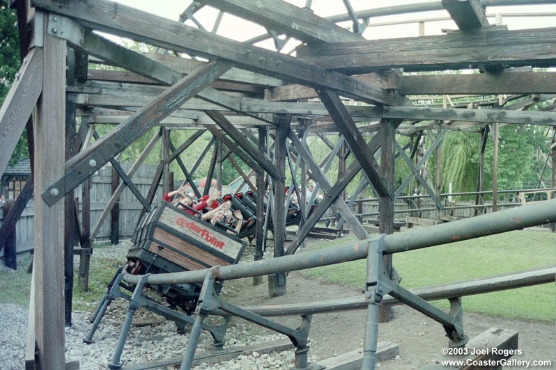 Cedar Creek Mine Ride double helix turn