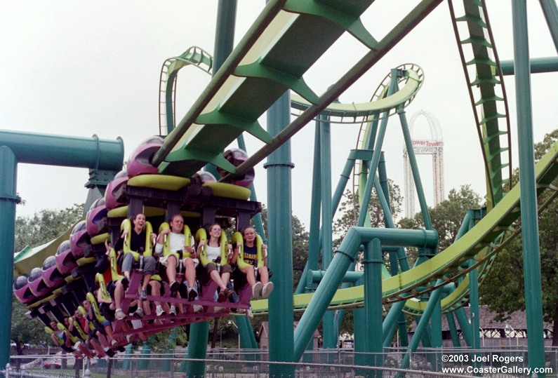 Raptor inverted roller coaster at Cedar Point