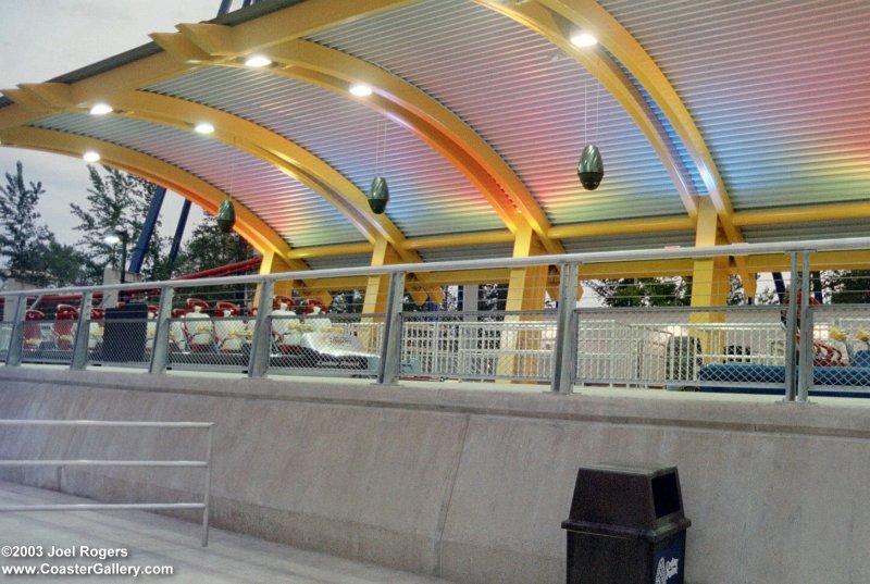 Dragster's station at night