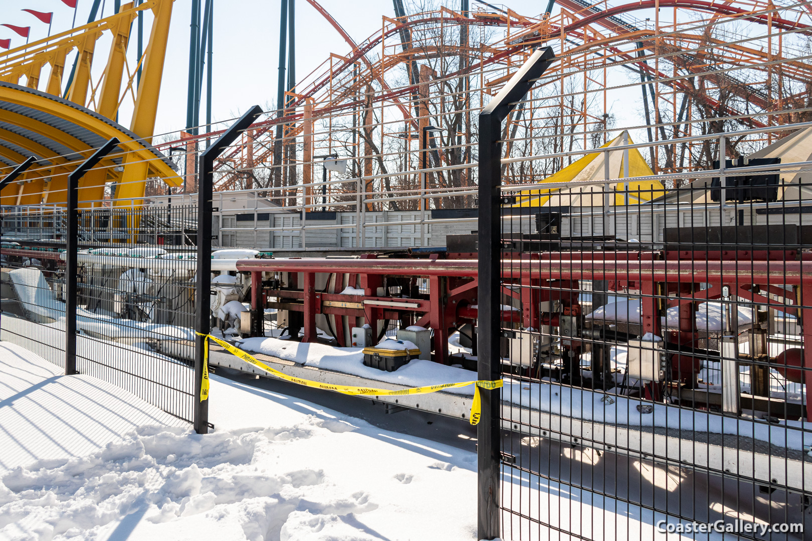 Top Thrill Dragster launched roller coaster in the off-season