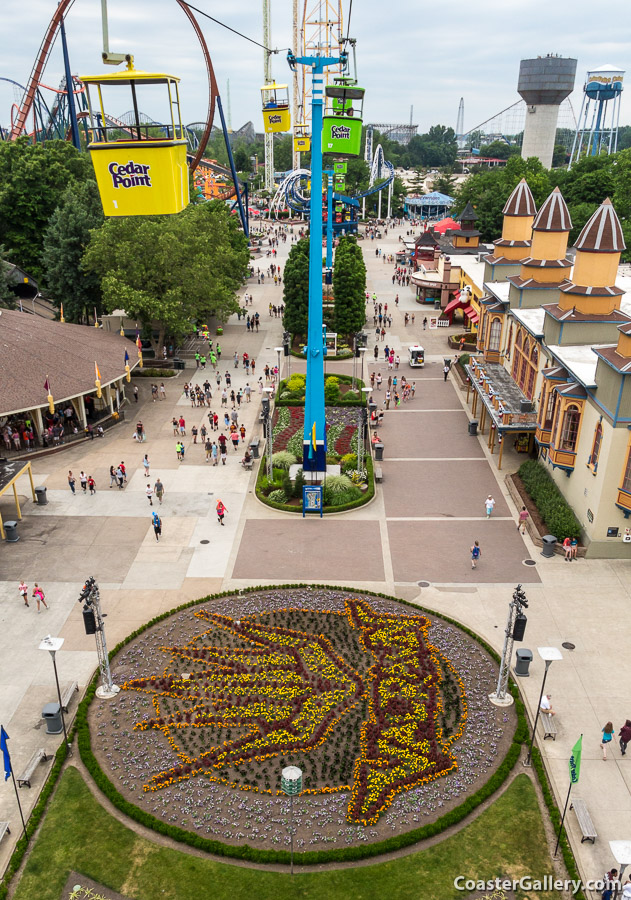 Cedar Point Coliseum, Pagoda, and Sky Ride