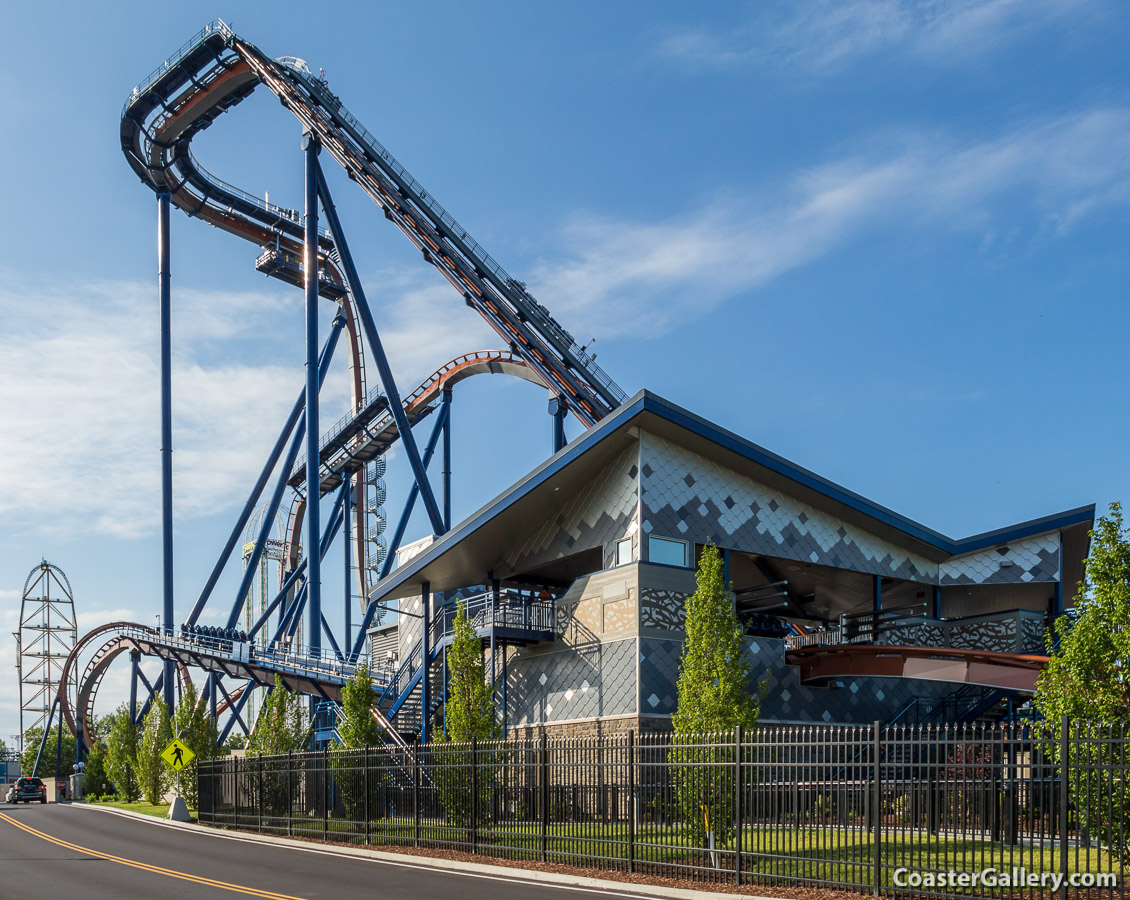 Valravn station and Cedar Point Marina