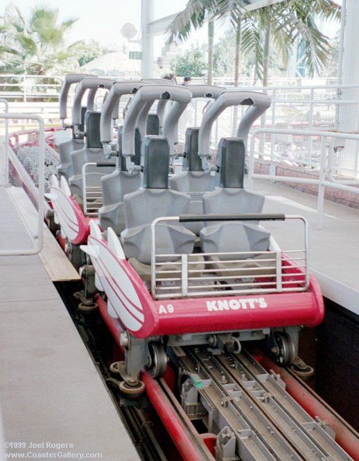 Jammer roller coaster station at Knott's Berry Farm