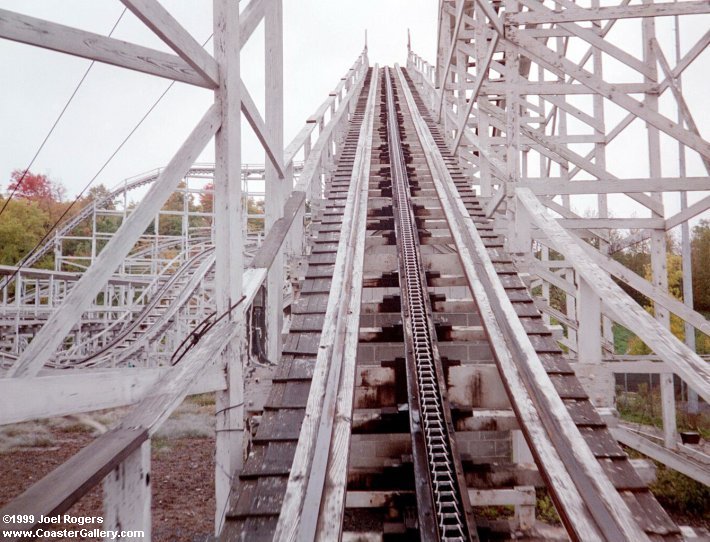 Skyliner's lift hill - Point of View