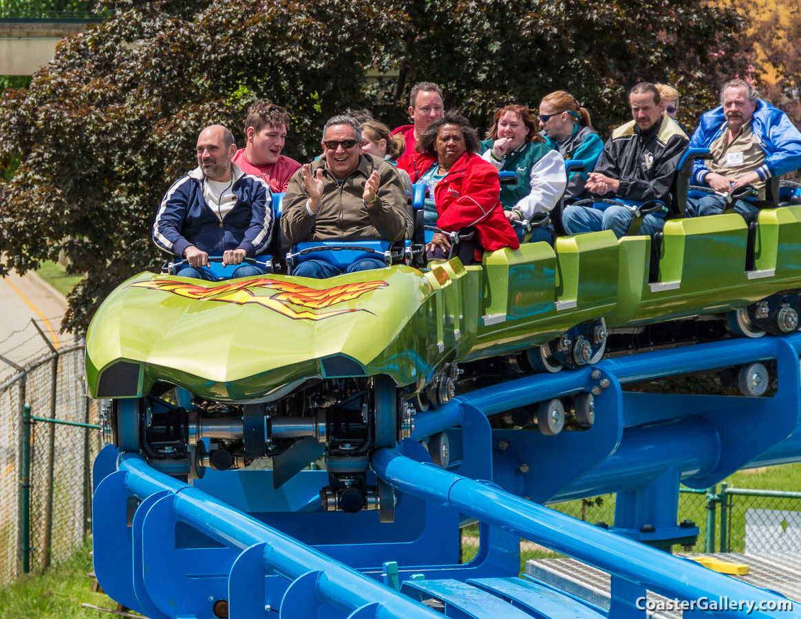 Train on a Chance - Morgan roller coaster. Lightning Run at the former Six Flags Kentucky Kingdom.