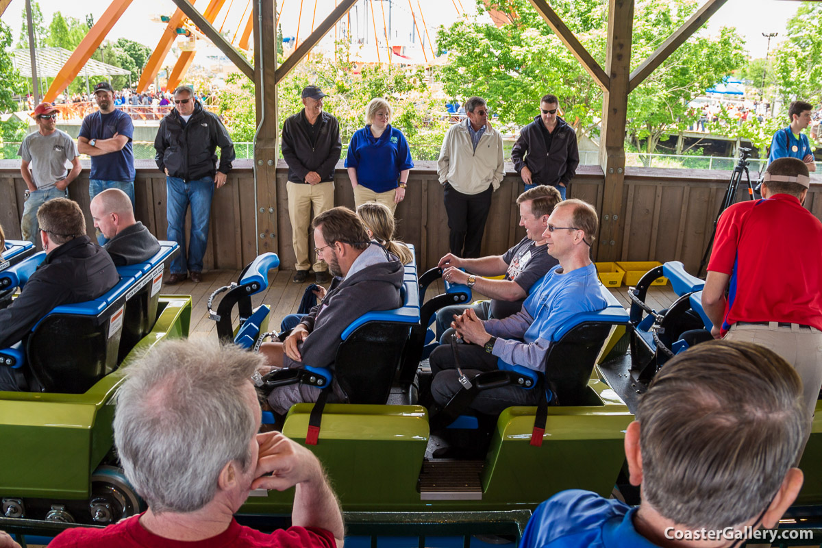 Roller coaster debut - Lightning Run