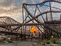 Fireball and a roller coaster