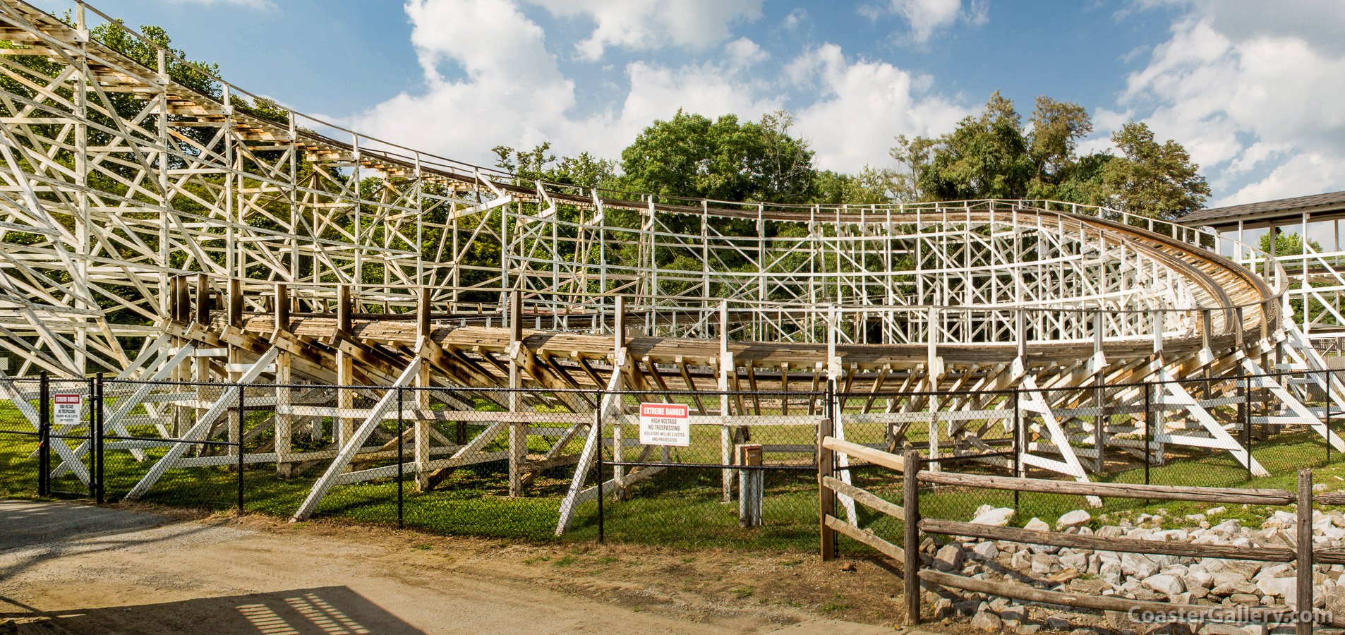 Helix at the end of the roller coaster