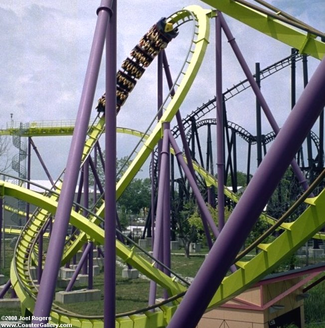 Inclined loop on Chang roller coaster