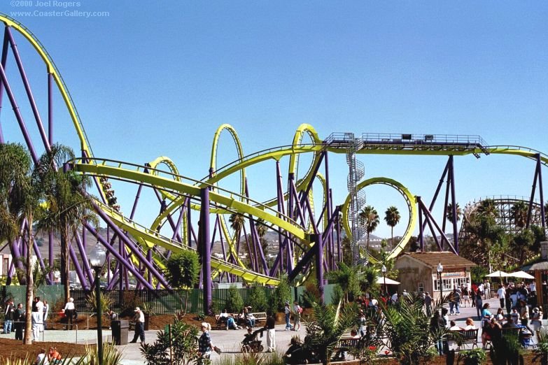 Looping roller coaster at the former Six Flags Marine World