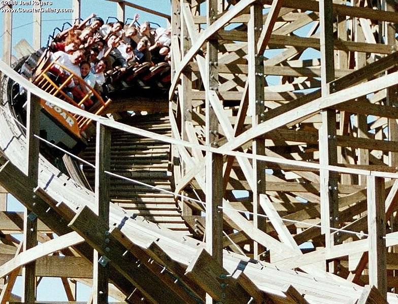 Roar roller coaster at Six Flags Marine World