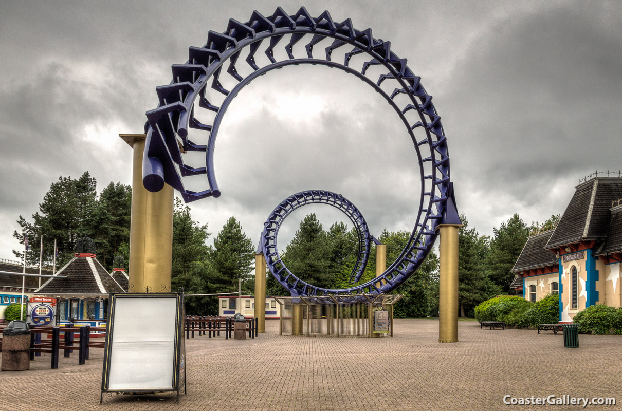 Corkscrew Loops of the old Corkscrew roller caoster at Alton Towers