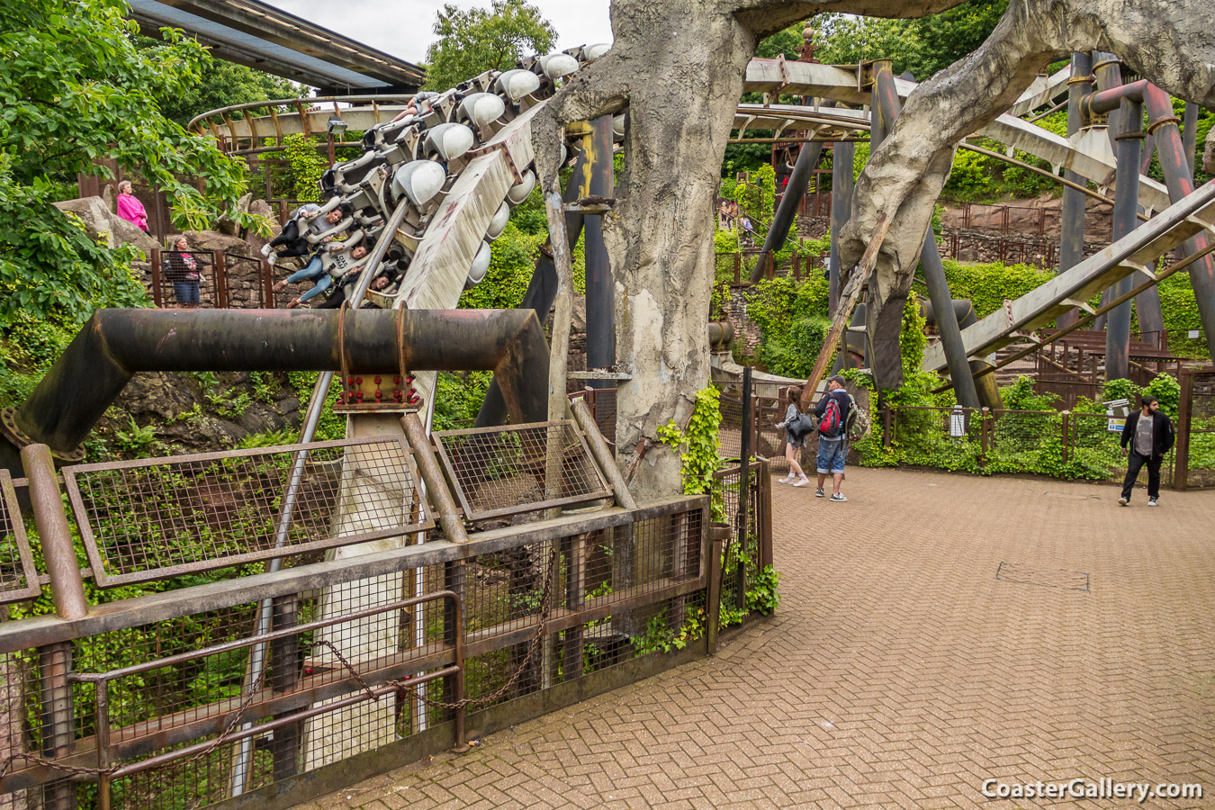 Nemesis underground roller coaster at Alton Towers
