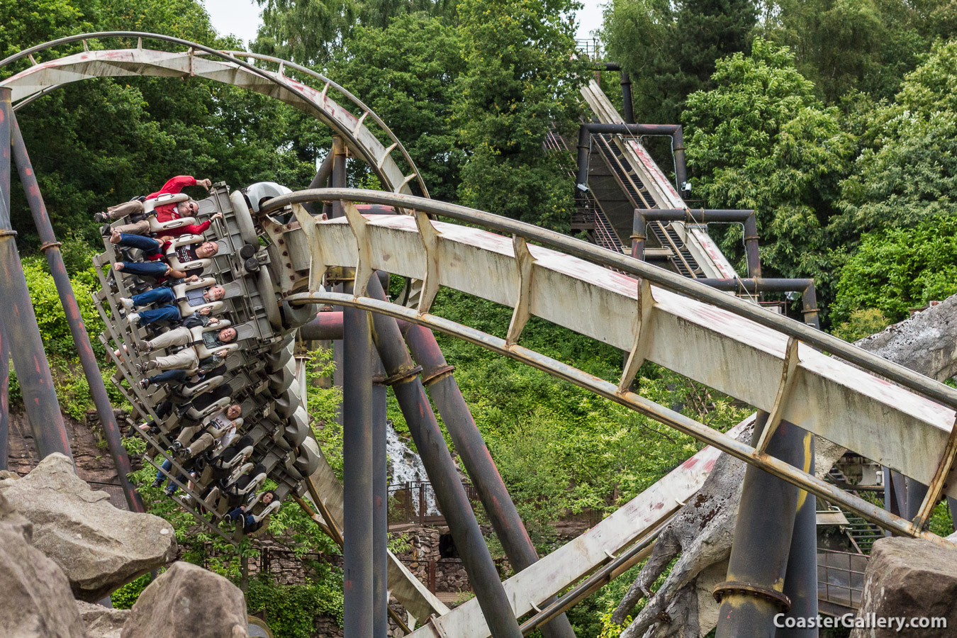 Nemesis roller coaster at Alton Towers
