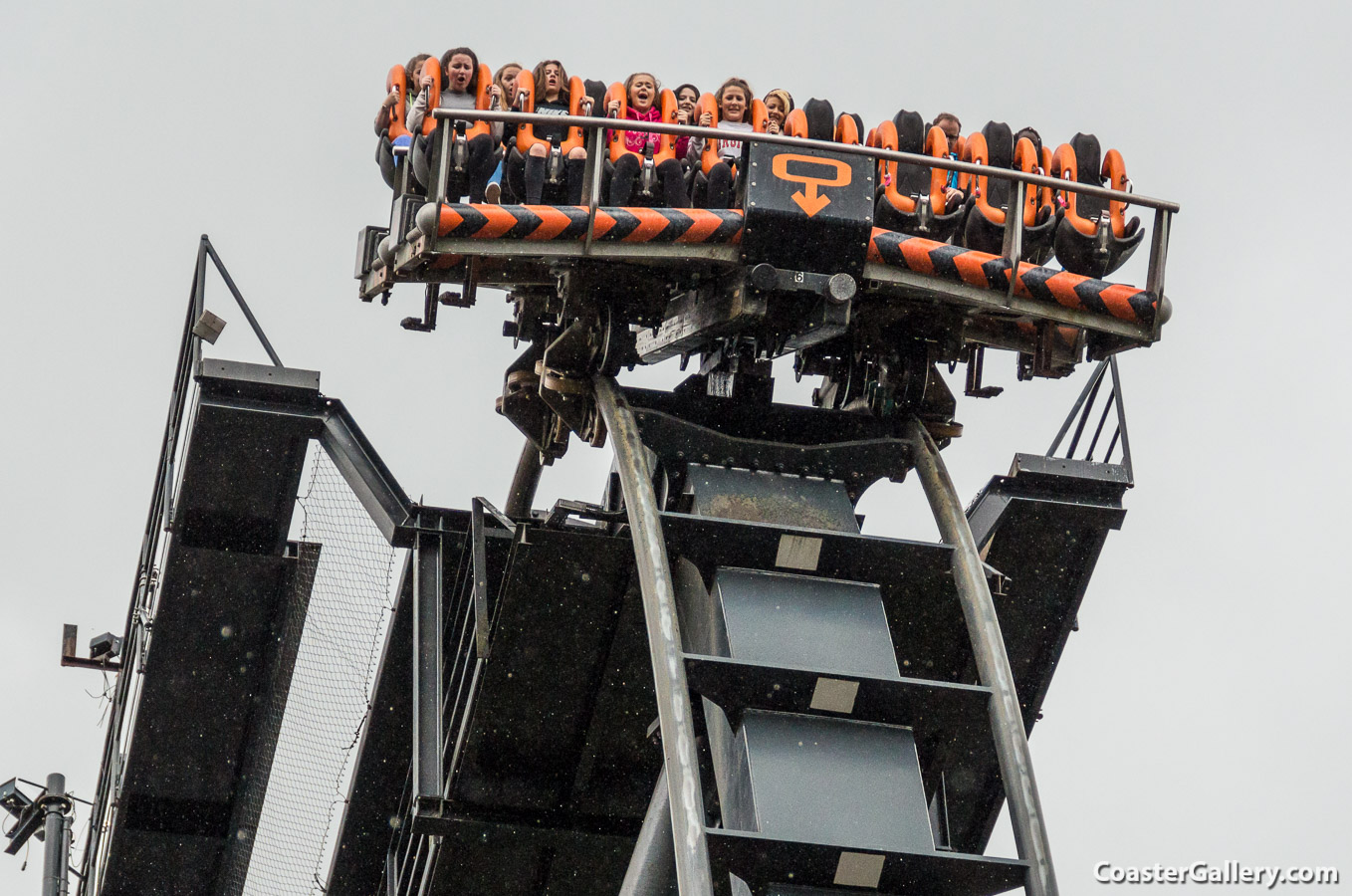 Oblivion roller coaster at Alton Towers