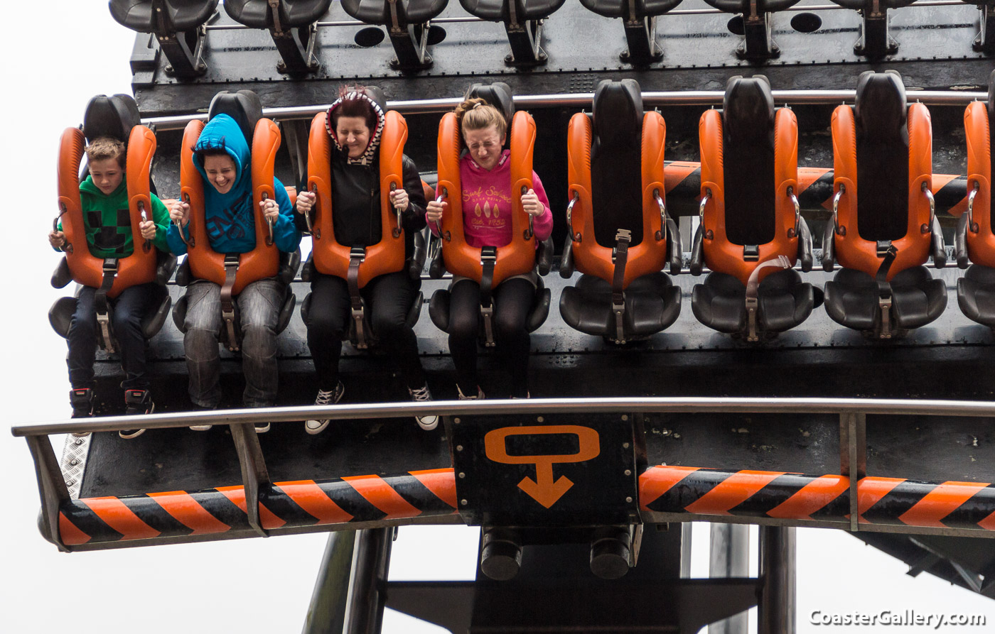 Oblivion roller coaster at Alton Towers