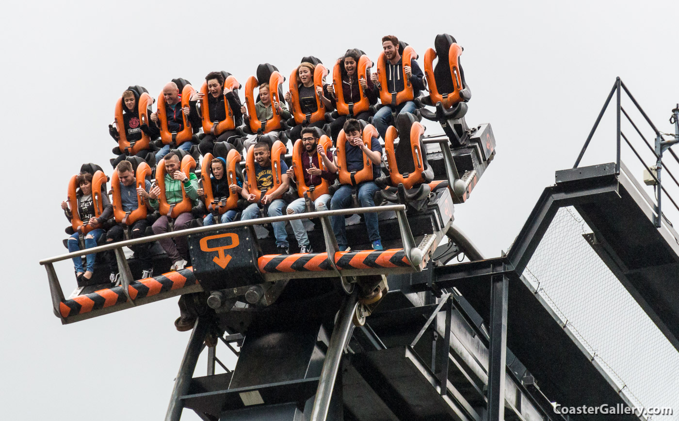 Oblivion roller coaster at Alton Towers