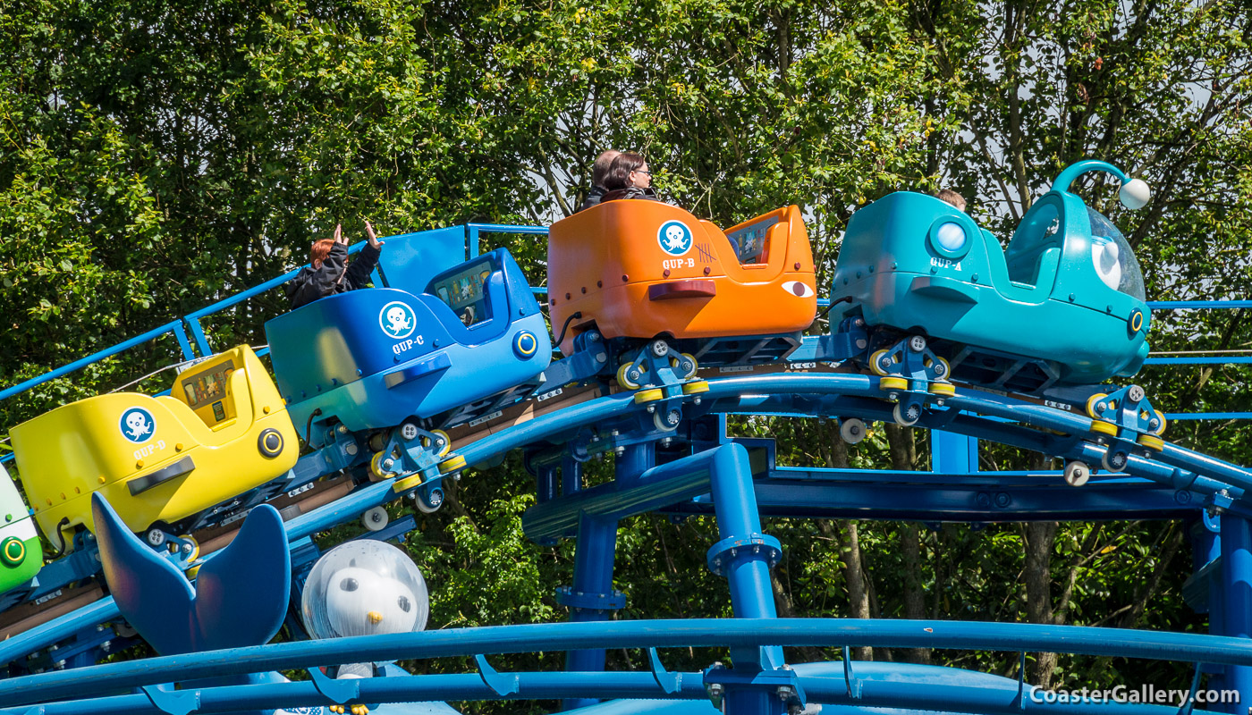 Lift hill on the Octonauts roller coaster in the United Kingdom