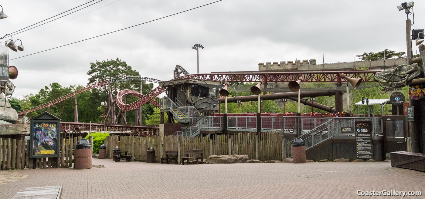 The Dark Forest at Alton Towers - pictures of the Rita roller coaster in England