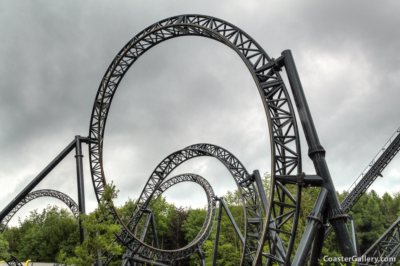 Smiler roller coaster at Alton Towers Smiler roller coaster at Alton Towers