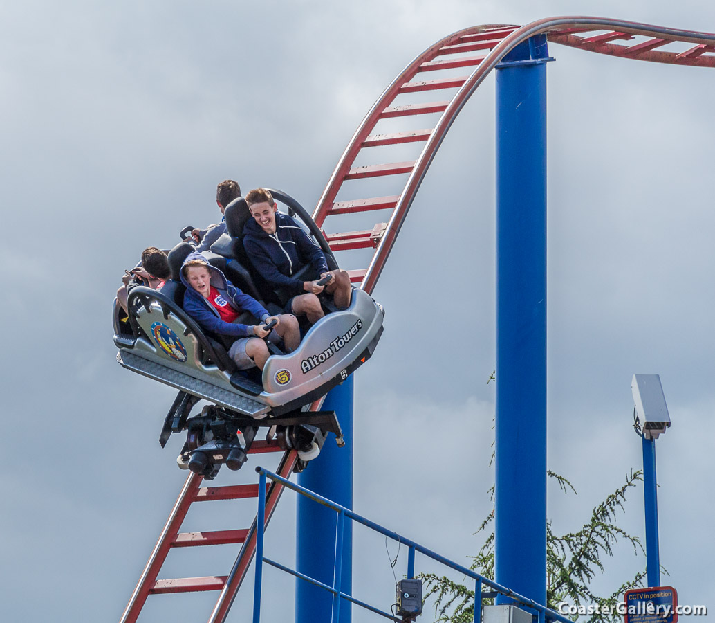 Sonic Spinball roller coaster at Alton Towers