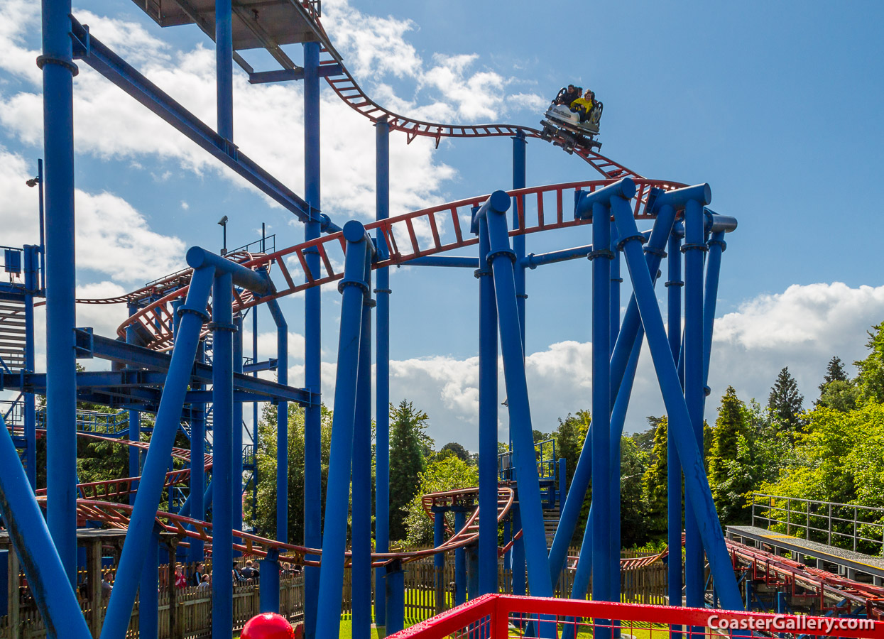Sonic Spinball roller coaster at Alton Towers