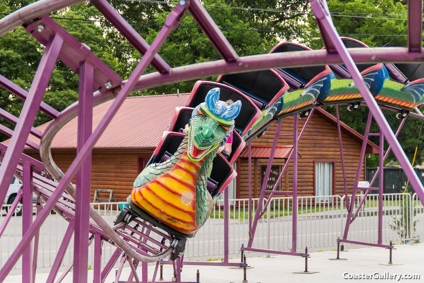 Dragon Wagon roller coasters built by Wisdom Rides of Colorado.