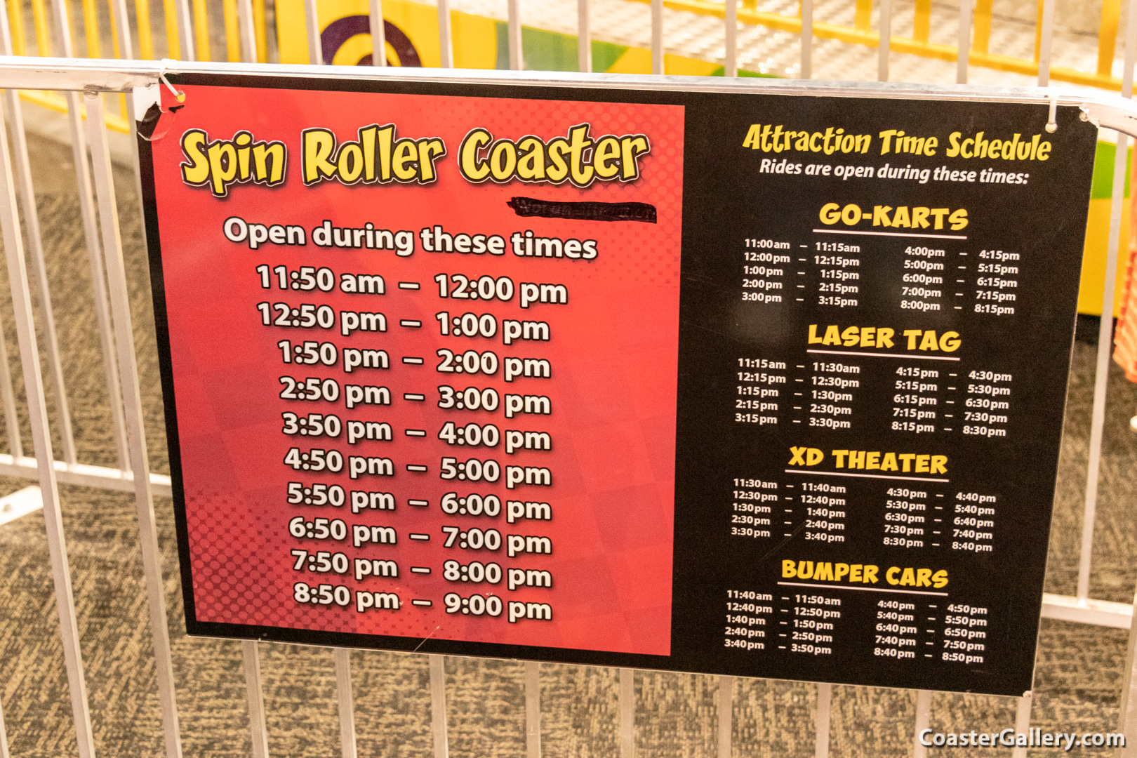 SBF Spinning Coaster - Incredible Spin Coaster at St. Louis's Incredible Pizza Company - Family Entertainment Center