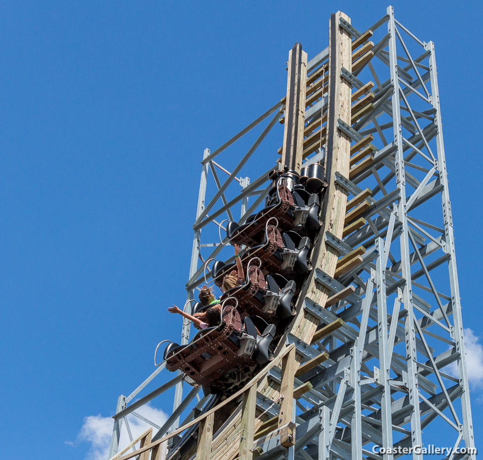 Switchback shuttle coaster at ZDT's Amusement Park