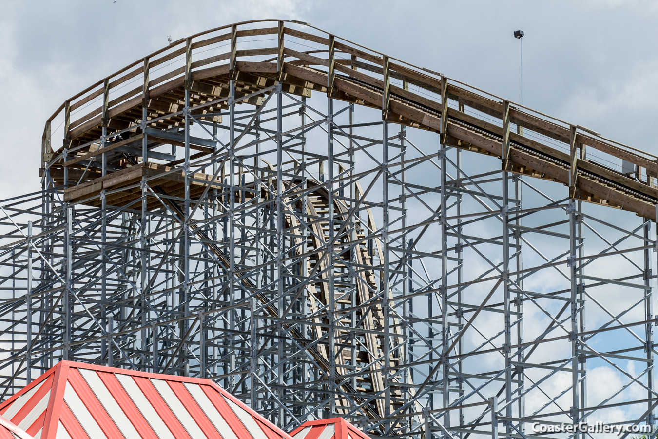 Pictures of the first and last drop on the Switchback shuttle coaster at ZDT's Amusement Park