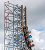 Switchback reversing roller coaster at ZDT's Amusement Park