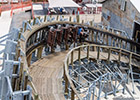 Switchback reversing roller coaster at ZDT's Amusement Park