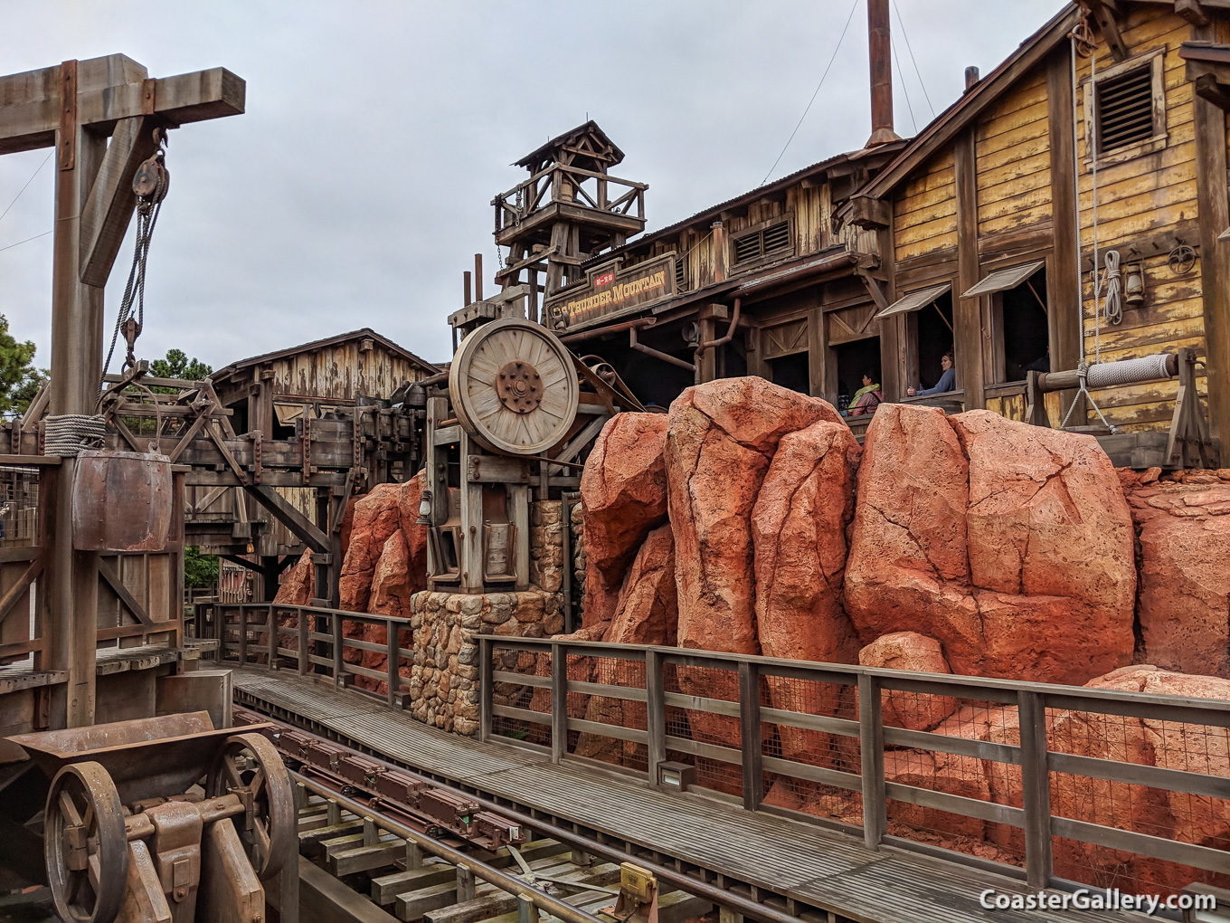 Mine train roller coaster in Japan