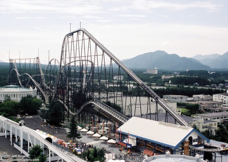 Fujyama roller coaster in Japan