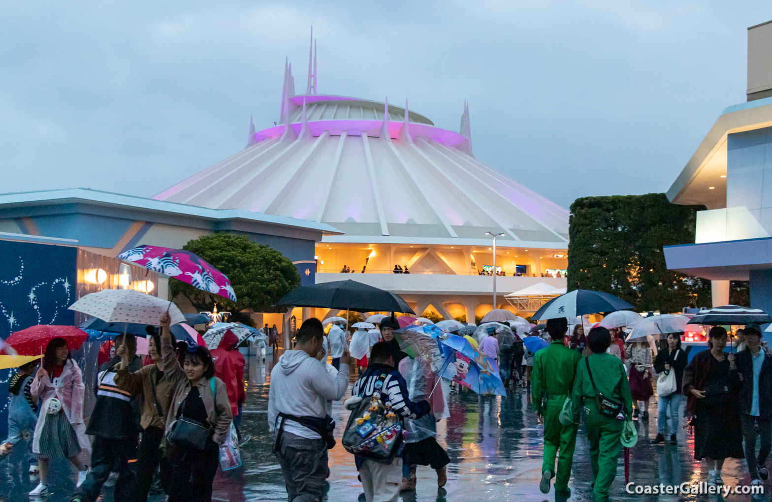 Disney's Space Mountain roller coaster at Tokyo Disneyland in  Japan