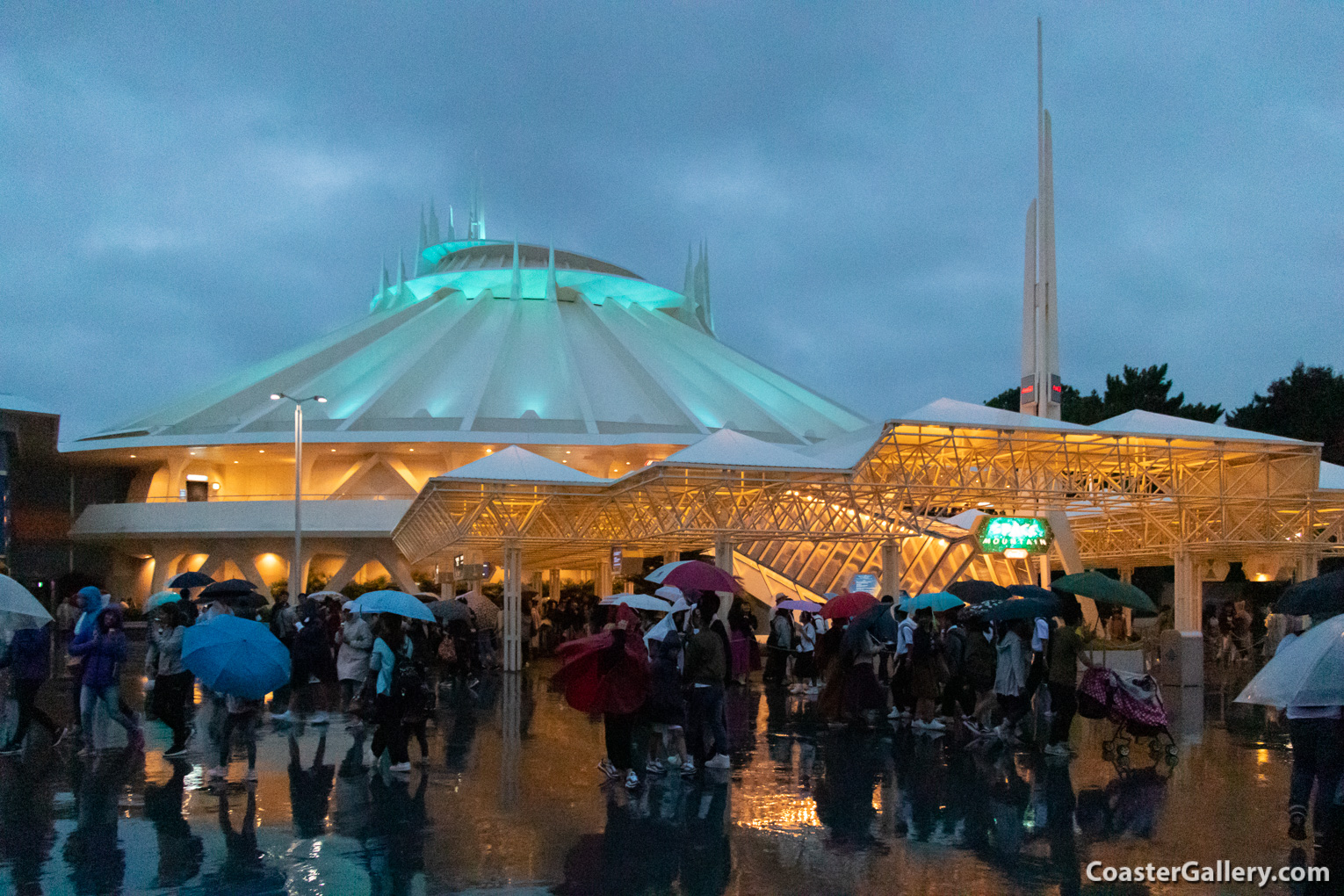 Disney's Space Mountain roller coaster at Tokyo Disneyland in  Japan